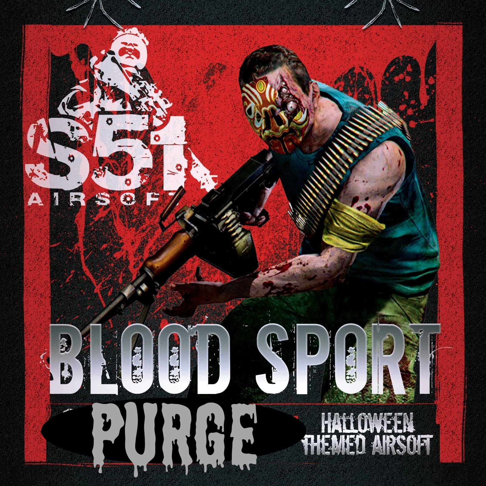 Blood sports Halloween themed airsoft event