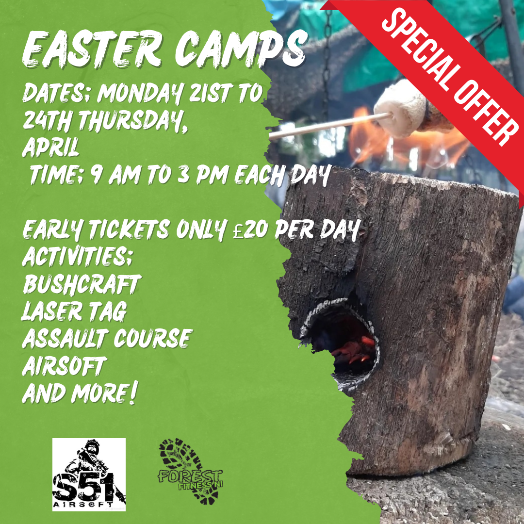 Early bird tickets Easter Camp Book Four Days